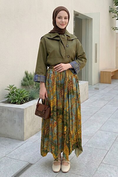 InStyle Αυθεντική Ασύμμετρη Φούστα Κρασ Χάρντελ Εμελένιας Ύφανσης