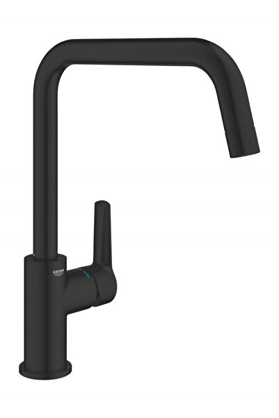 Grohe Βρύση κουζίνας 304702430, 3/8 ίντσας, ψηλό στόμιο, τύπου U, ματ, Μαύρο