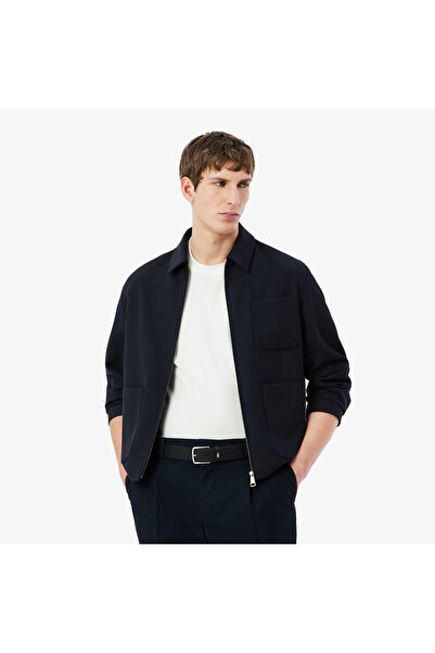 Lacoste Erkek Fermuarlı Lacivert Ceket