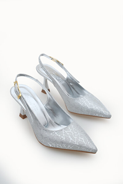 Riccon Ysalaela Γυναικείο στιλέτο με ανοιχτή πλάτη και μυτερή μύτη 0012700