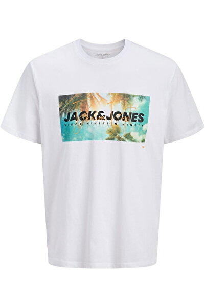 Jack & Jones JACK &JONES Indiana SS PLS μπλουζάκι - 12295984-Λαμπερό Λευκό