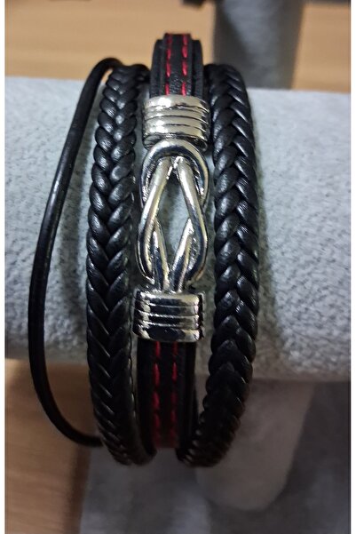 Rostil Efect Βραχιόλι Modena από φυσικό δέρμα με ανοξείδωτο ατσάλι