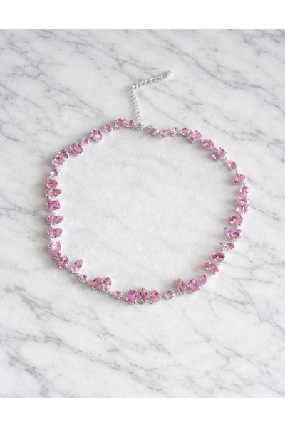 ArtBDesign Gema Kolye Pembe Taşlı Gema Kolye