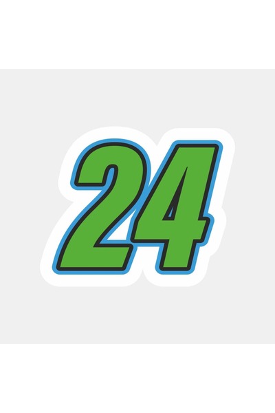 The Sticker Story. Number 24 Sticker