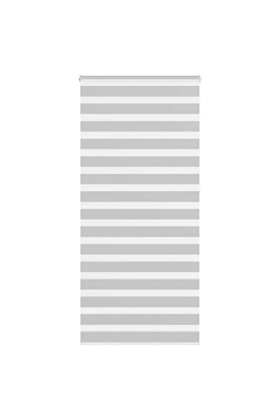 vidaxl Ζέβρα τυφλή Ανοιχτό Γκρι Πλάτος υφάσματος 95,9 εκ.