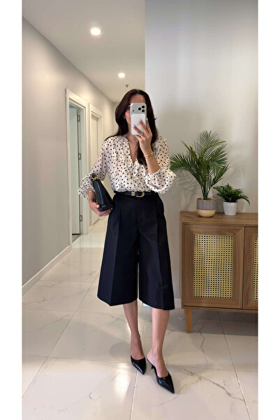 BİRCANÇİL Μαύρο σορτς βερμούδα Alensy