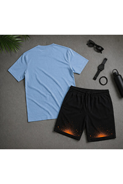 EFFRENATU Basic Oversize T-Shirt and Shorts Set – Relaxed Fit, Casual Sports ...