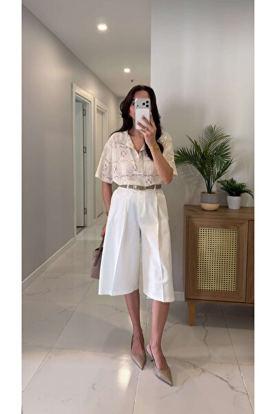 BİRCANÇİL Αλένσι Εκρού Σορτς Βερμούδα