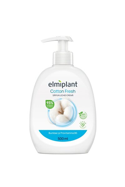 ELMIPLANT Săpun lichid cremă, Elmiplant, Bumbac și Provitamina B5, 500 ml