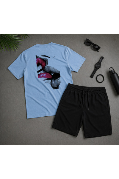 EFFRENATU Basic Oversize T-Shirt and Shorts Set – Relaxed Fit, Casual Sports ...