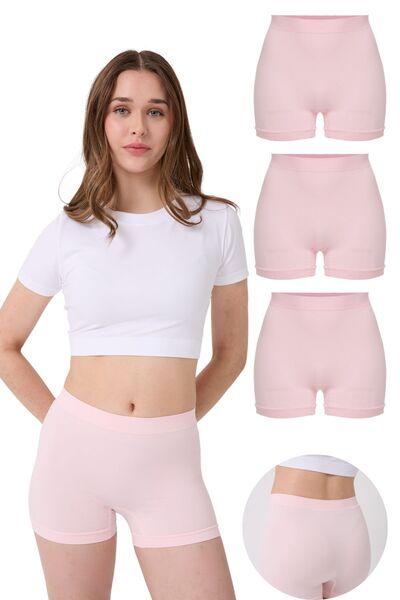 FOREVER MORE Γυναικείο Basic Boxer χωρίς ραφές 3 συσκευασιών