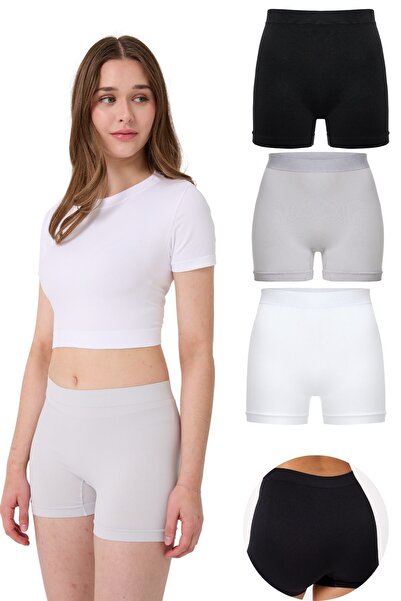 FOREVER MORE Γυναικείο Basic Boxer χωρίς ραφές 3 συσκευασιών