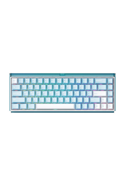 AKKO Ray68 HE Blue White %65 AstroAim Magnetic Switch 8K Hz HE Hotswap Kablos...