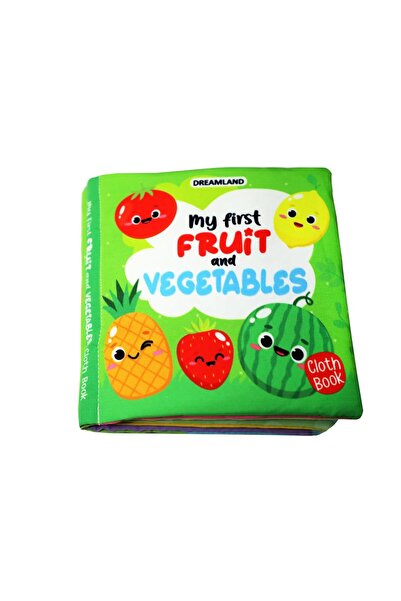 Dreamland Publications Baby My First Cloth Book Fruit and Vegetables with Squ...