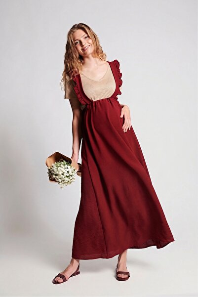 LYN MAMA Σαλοπέτα εγκυμοσύνης Scarlett - Βουργουνδίας