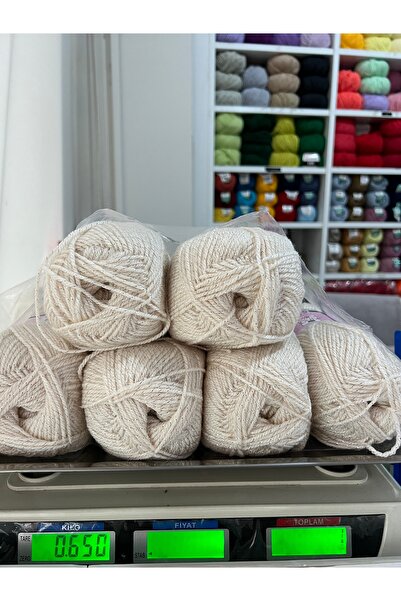 İhraç Fazlası 650 gram simli pudra paketli örgü ipi