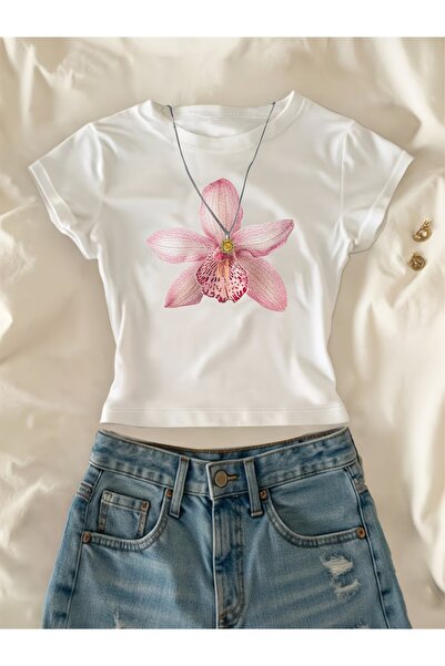 Toum Ζώνη Ανδρική Ρετρό Μπλούζα με Λουλούδια Κοντό