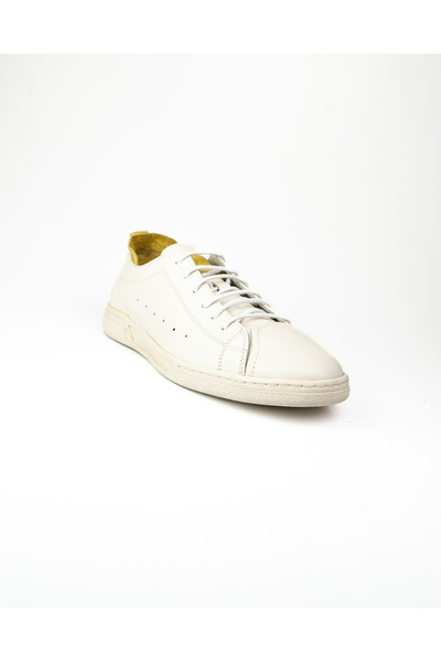 JAMES FRANCO 2362 Λευκά Δερμάτινα Ανδρικά Παπούτσια Sneaker