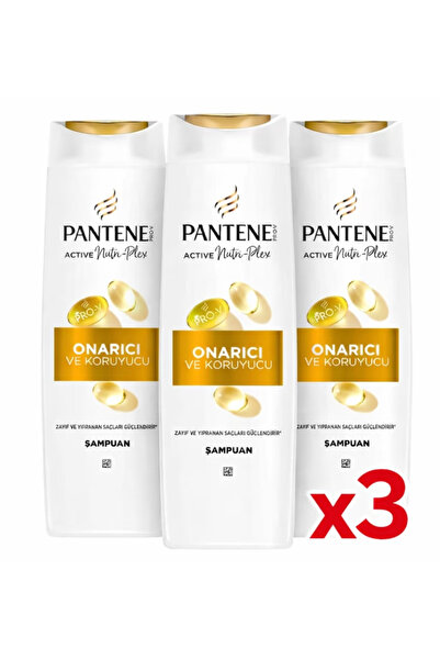 Pantene Σετ 3x Σαμπουάν Επανόρθωσης & Προστασίας Pro-V, για εύθραυστα και ξηρ...