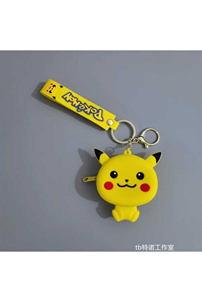 Bakmakistersen Pikachu Silikon Cüzdan Anahtarlık – Sarı, Sevimli Bozuk Para Ç...