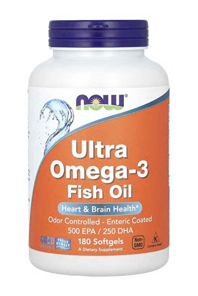Now Foods Ultra Omega-3 Dietary Supplement - 180 Softgels