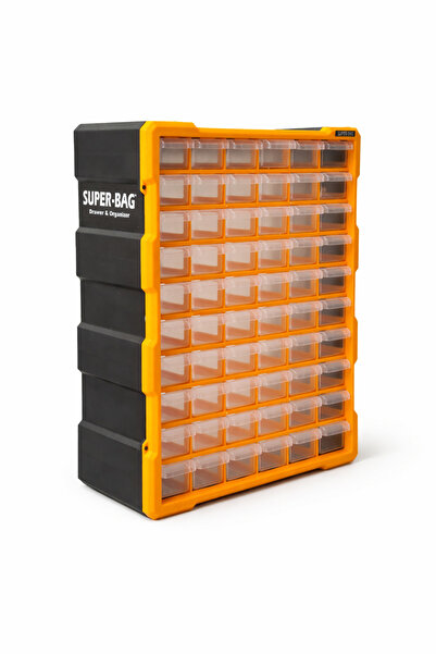 FERAH PLASTİK Super-Bag 60’lı Çekmeceli Organizer – Duvara Monte Vida, Dübel,...
