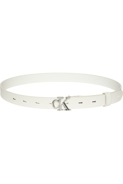 Calvin Klein Kadın Facted CK Buckle 25mm Pebble Kemer