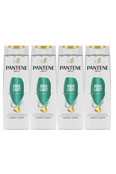 Pantene Σετ 4 x Σαμπόν 400ml Aqua Light, δερματολογικά ελεγμένο