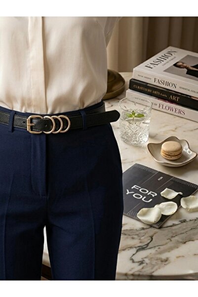 Fiori Thin Women's Belt with Square Buckle, Waist Belt, Dress Belt, Skirt Bel...