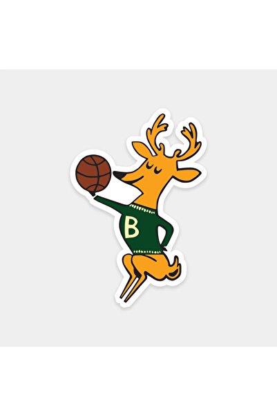 The Sticker Story. Basketball Player Deer Sticker