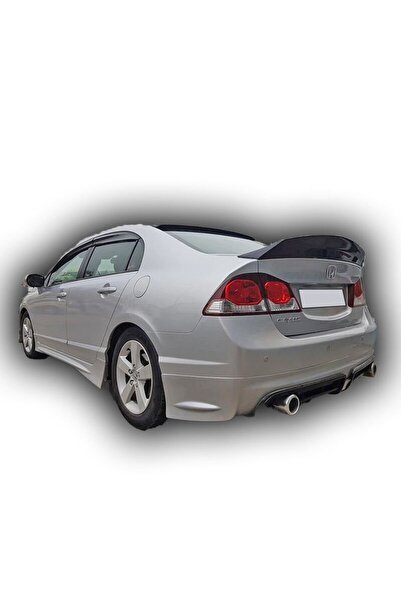 AksoyTuning Honda Civic Fd6 Uyumlu Yedek Parça Spoon Spoiler Boyasız Fiber