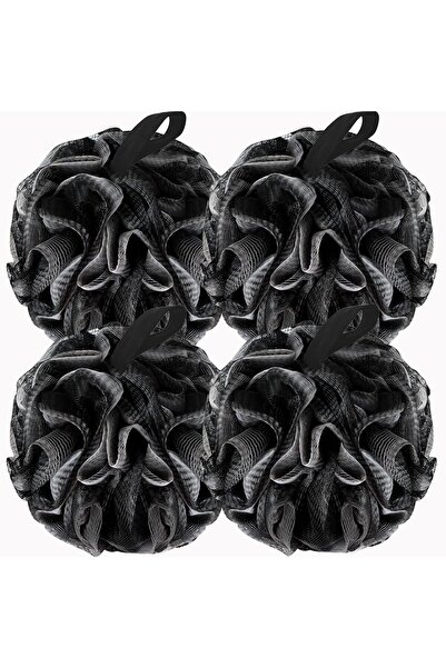 Arabest Bath Loofah Shower Sponge,Soft Mesh Exfoliating Body Scrubber,4-Pack ...