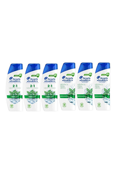 Head & Shoulders 6 x Head&shoulders, 3 x σαμπουάν 330ml 2 σε 1 menthol fresh,...