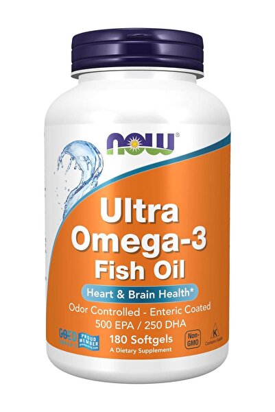 Now Foods Ultra Omega-3 Dietary Supplement - 180 Softgels