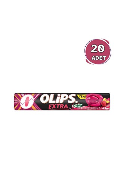 Olips Extra Şeftali-Ahududu Aromalı Şeker 45 gr - 20 Adet