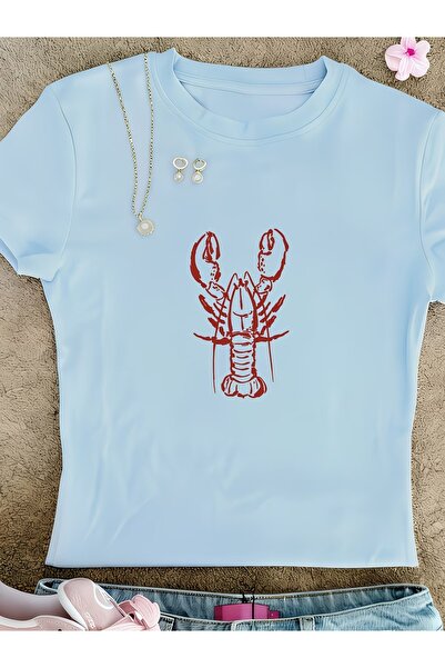 Toum Kemer Boy Summer Lobster Crop Blouse