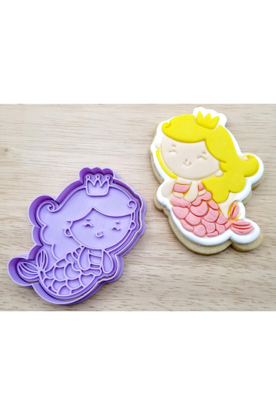CESTOPİENO Double Mermaid 8X9 cm Dough Sculpting Set /Cookies/Ceramic/Polymer