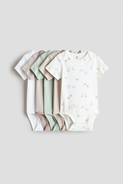 H&M 5'li Pamuklu Body