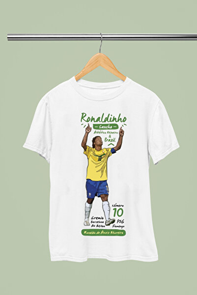 MAGORS RONALDINHO ПЕЧАТЕНА ПАМУЧНА ТЕНИСКА С КЪСИ РЪКАВИ И РЕГУЛЯРНА КРОЙКА