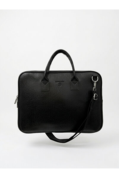 Sanmorris حقيبة كمبيوتر محمول وحقيبة مستندات من الجلد الصناعي مقاس 15.6 بوصة ...