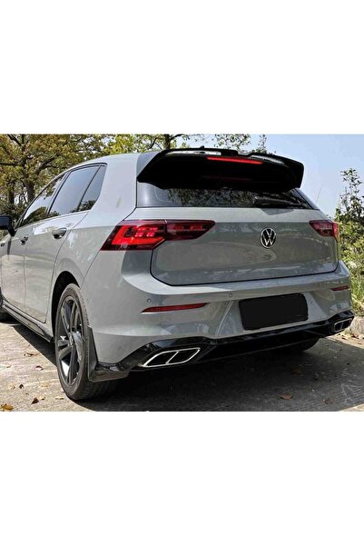 AksoyTuning Volkswagen Golf 8 Uyumlu Yedek Parça Oettinger Spoiler Parlak Siyah