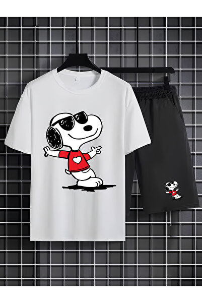 MAGORS SNOOPY ŠTAMPANA 100% PAMUK DEČJA MAJICA-SA KRUGLIM OGRLOM I KRATKE PAN...