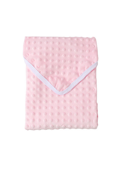 MiniKids Κουβέρτα μίνκι με ροζ πουά