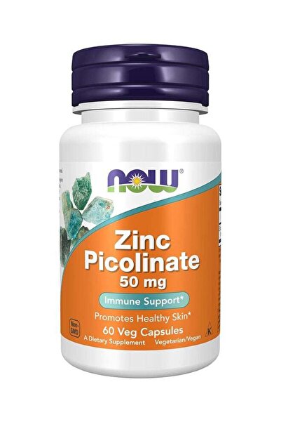 Now Foods Zinc Picolinate, 50 Mg, 60 Veg Capsules