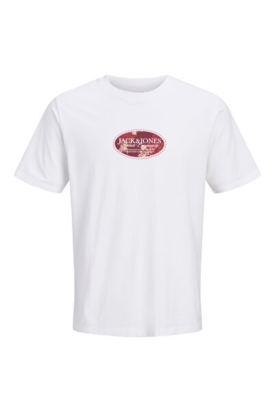 Jack & Jones Men's Chest Printed Crew Neck T-Shirt - Montauk
