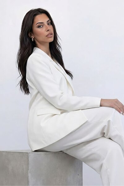 Nazline Γυναικείο μπλέιζερ με επένδυση, διπλό κουμπί, κλασική λεπτομέρεια, γι...