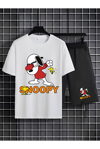 MAGORS SNOOPY ŠTAMPANA 100% PAMUK DEČJA MAJICA-SA KRUGLIM OGRLOM I KRATKE PAN...