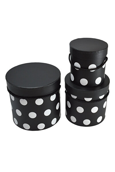 AFO Σετ 3 μεσαίων κουτιών με μαύρες βούλες