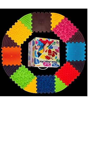 Ortek Covoraș de masaj Puzzle-uri 8 el. + 8 triunghiuri