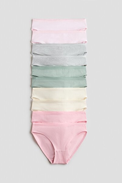 H&M 10'lu Pamuklu Külot